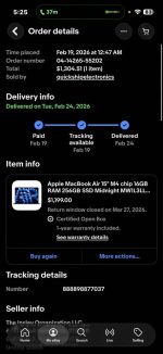 (2025 Model) Apple MacBook Air 15" M4 chip 16GB RAM 256GB SSD Midnight MW1L3LL/A - Image 4